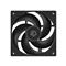 ID-COOLING Cooler 12cm - AS-120-K (27,2dB, max. 98,54 m3/h, 4pin, PWM, 12cm, fekete) AS-120-K small