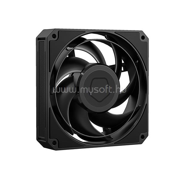 ID-COOLING Cooler 12cm - AT-120-K (36,5dB, max.141,01 m3/h, 4pin, PWM, 12cm, fekete)