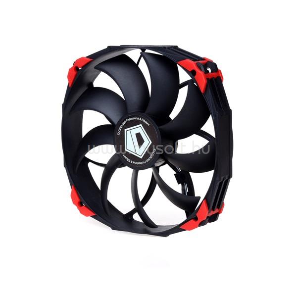 ID-COOLING Cooler 14cm - NO-14025K (16,8-32,6dB, max. 130,48 m3/h; 4pin csatlakozó, PWM)