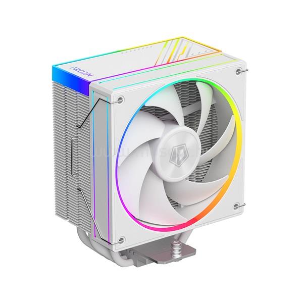ID-COOLING CPU Cooler - FROZN A410 ARGB WHITE (29.9dB; max. 132,54 m3/h; 4pin, 4 db heatpipe, 12cm, A-RGB, PWM)
