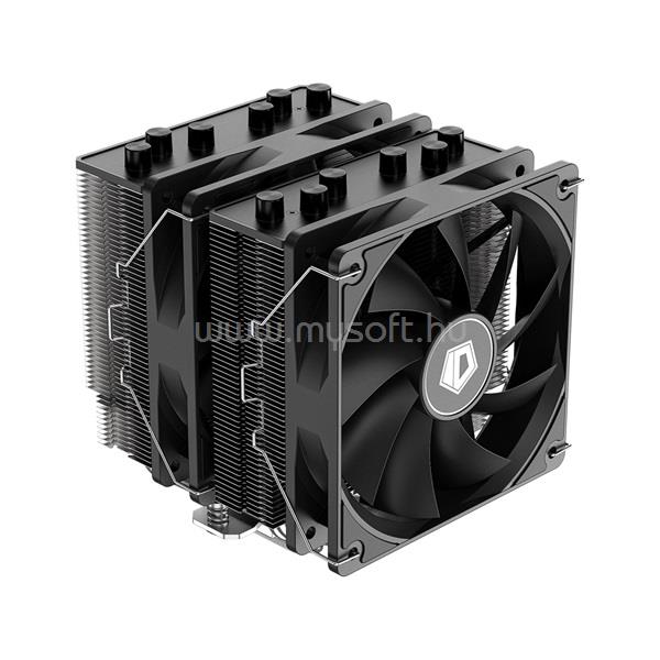 ID-COOLING SE-206-XT CPU hűtő (15.2-35.2 dB; max 129,39 m3/h; 4Pin csatlakozó, 6 db heatpipe, 2x12cm, PWM)