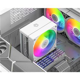 ID-COOLING CPU Cooler - SE-214-XT V2 ARGB WHITE (27,7dB; max. 98,54 m3/h; 4pin, 4 db heatpipe, 12cm, PWM, A-RGB, fehér) SE-214-XT_V2_ARGB_WHITE small