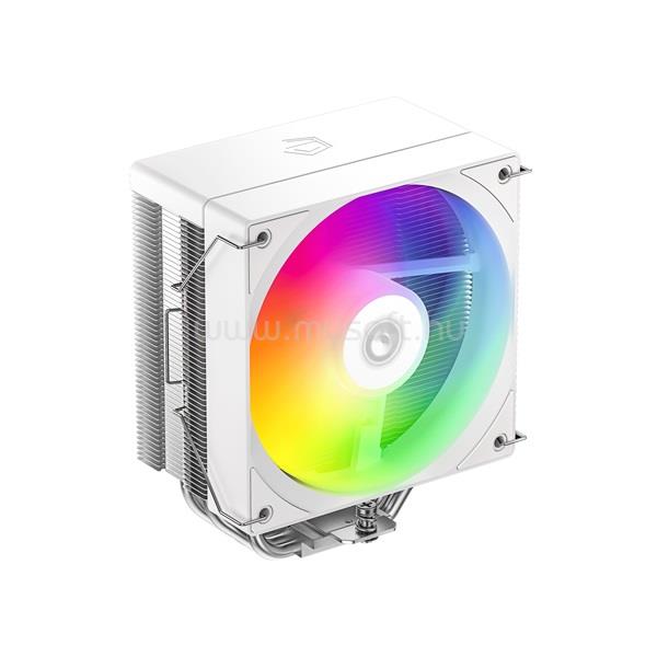 ID-COOLING CPU Cooler - SE-214-XT V2 ARGB WHITE (27,7dB; max. 98,54 m3/h; 4pin, 4 db heatpipe, 12cm, PWM, A-RGB, fehér)