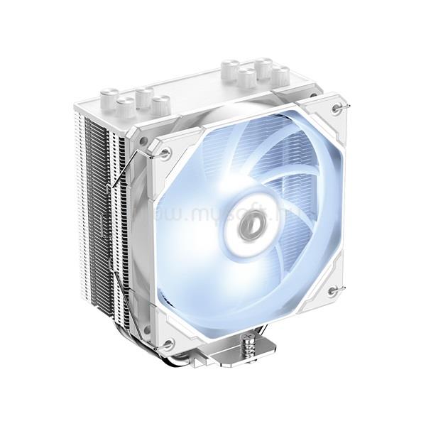 ID-COOLING CPU Cooler - SE-224-XTS WHITE (28.9dB; max. 118,93 m3/h; 4pin csatlakozó, 4 db heatpipe, 12cm, PWM)