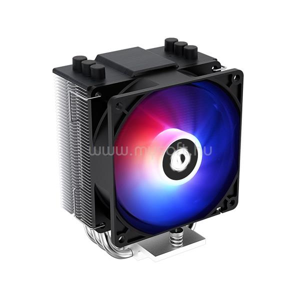 ID-COOLING CPU Cooler - SE-903-XT (25,8dB; max. 77,81 m3/h, 4pin csatlakozó, 3 db heatpipe, 9cm, PWM,  LED)