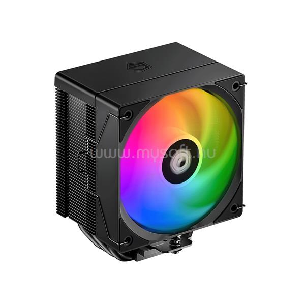 ID-COOLING CPU Cooler - SE-904-XT ARGB BLACK (29,1dB; max. 80,02 m3/h, 4pin csatlakozó, 3 db heatpipe, 9cm, PWM)