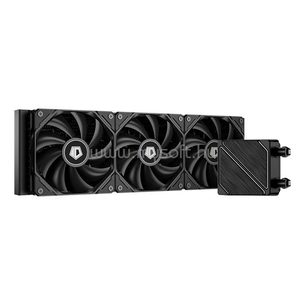 ID-COOLING CPU Water Cooler - DASHFLOW 360 BASIC BLACK (25dB; max. 140,16 m3/h; 3x12cm, fehér)