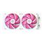 ID-COOLING CPU Water Cooler - FX240 INF PINK (29.9dB; max. 132,52 m3/h; 2x12cm, A-RGB, rózsaszín) FX240_INF_PINK small