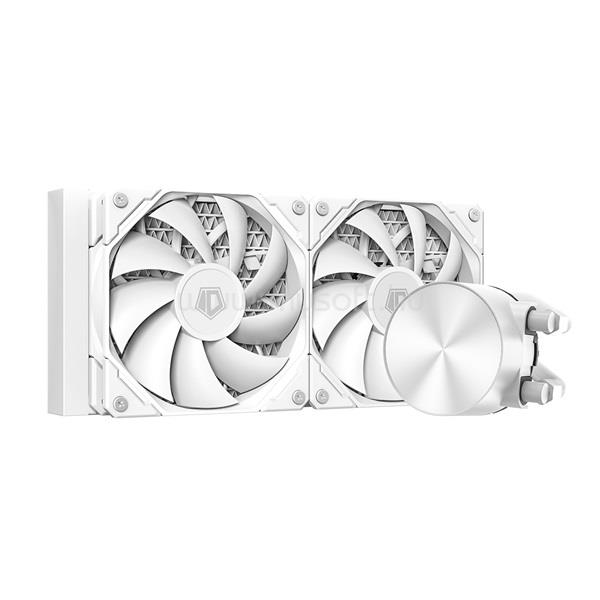 ID-COOLING CPU Water Cooler - FX240 PRO WHITE (25dB; max. 140,16 m3/h; 2x12cm, fehér)