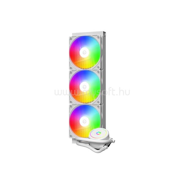 ID-COOLING CPU Water Cooler - FX360 ARGB WHITE (35,2dB; max. 129,39 m3/h; 3x12cm, A-RGB LED, fehér)