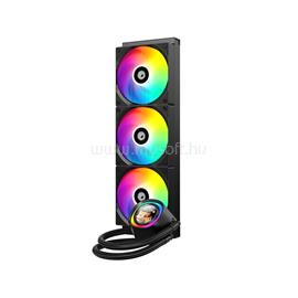 ID-COOLING CPU Water Cooler - FX360 LCD (27.2dB; max.98,54 m3/h; 3x12cm, A-RGB, fekete) FX360_LCD small