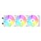 ID-COOLING CPU Water Cooler - FX360 LCD WHITE (27.2dB; max.98,54 m3/h; 3x12cm, A-RGB, fehér) FX360_LCD_WHITE small