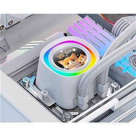 ID-COOLING CPU Water Cooler - FX360 LCD WHITE (27.2dB; max.98,54 m3/h; 3x12cm, A-RGB, fehér) FX360_LCD_WHITE small