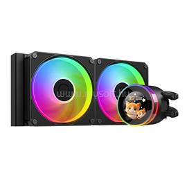 ID-COOLING CPU Water Cooler - Space SL240 V2 (25dB; max. 135,41 m3/h; 2x12cm, A-RGB LED, fekete) SL240_V2 small