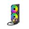 ID-COOLING CPU Water Cooler - Space SL240 V2 (25dB; max. 135,41 m3/h; 2x12cm, A-RGB LED, fekete) SL240_V2 small