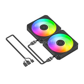 ID-COOLING CPU Water Cooler - Space SL240 V2 (25dB; max. 135,41 m3/h; 2x12cm, A-RGB LED, fekete) SL240_V2 small