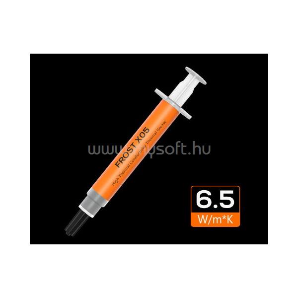 ID-COOLING Hőpaszta - FROST X05 5G (Hővezetési tényező:>6,5 W/m-K, Hőállóság: 5., Viszkozitás: 480, 5 gramm)