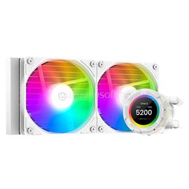 ID-COOLING Space SL240 XE WHITE CPU vízhűtés (25dB; max. 129,39 m3/h; 2x12cm, A-RGB LED, fehér) SL240_XE_WHITE small