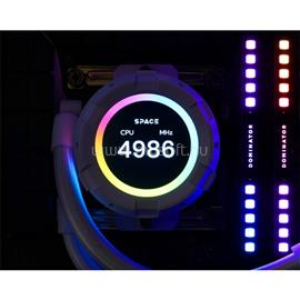 ID-COOLING Space SL360 XE WHITE CPU vízhűtés (35,2dB; max. 129,39 m3/h; 3x12cm, A-RGB LED, fehér) SL360_XE_WHITE small