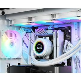 ID-COOLING Space SL360 XE WHITE CPU vízhűtés (35,2dB; max. 129,39 m3/h; 3x12cm, A-RGB LED, fehér) SL360_XE_WHITE small