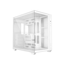 ID-COOLING Számítógépház - VIEW 510 WH (ablakos, venti nélkül, BTF, ATX, USB3.0, 1xUSB-C, fehér) VIEW_510_WH small
