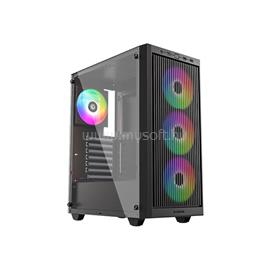 ID-COOLING Számítógépház - WARE 310 ARGB (ablakos, 4x12cm A-RGB, ATX, USB3.0, 1xUSB-C, 1xUSB2.0, fekete) WARE_310_ARGB small