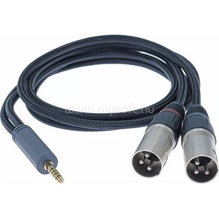 IFI Jack 4,4mm -> 2db XLR M/M audio kábel fekete Standard Edition