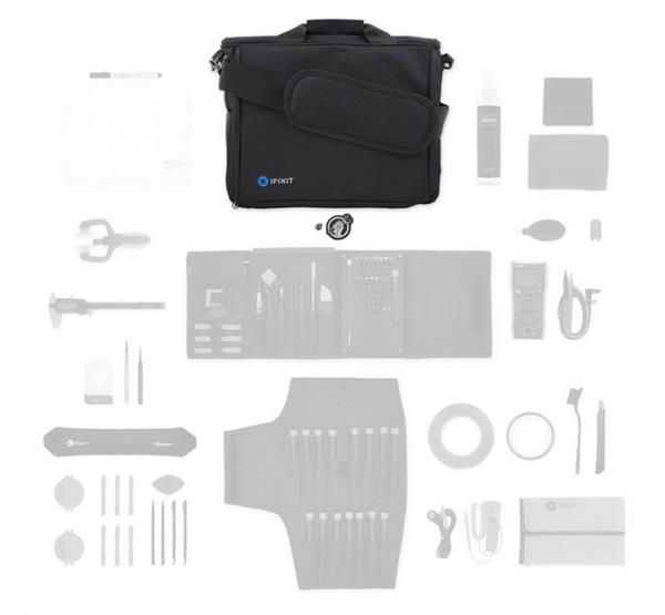 IFIXIT PRO TECH diagnosztikai készlet elektronikai diagnosztika, tisztítókészlet, FEKETE