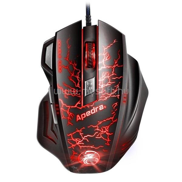 IMICE A7 gamer vezetékes egér (fekete-piros)