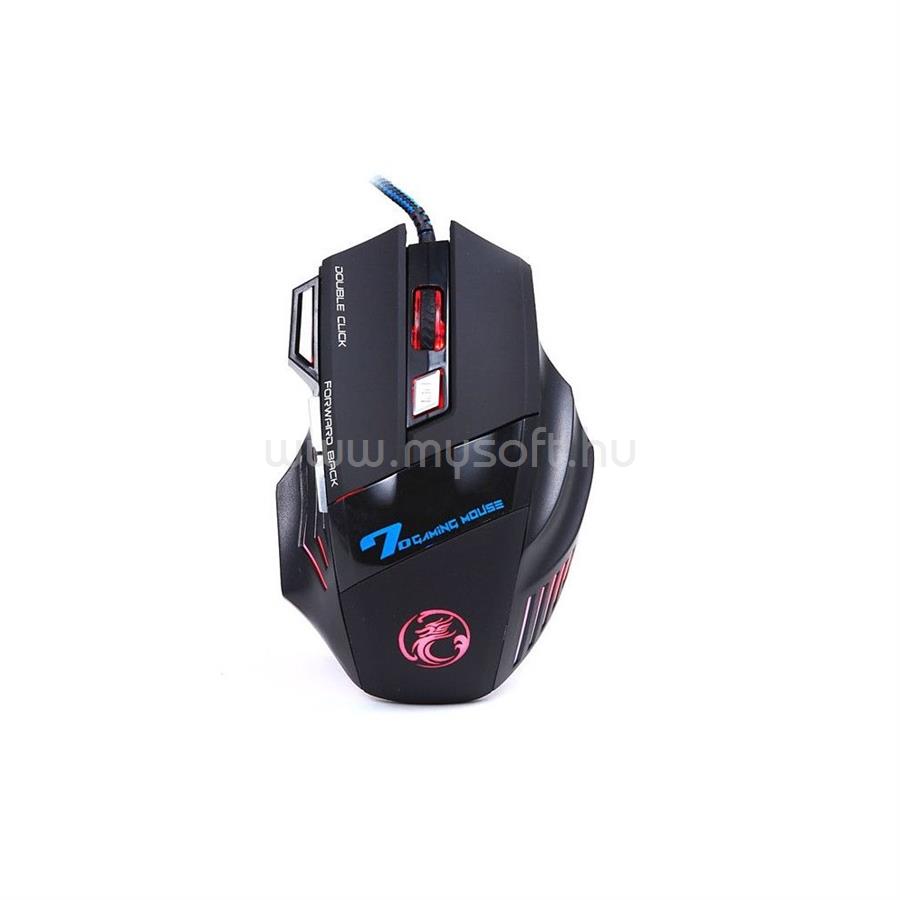 IMICE X7 optikai gamer vezetékes egér (fekete-kék)