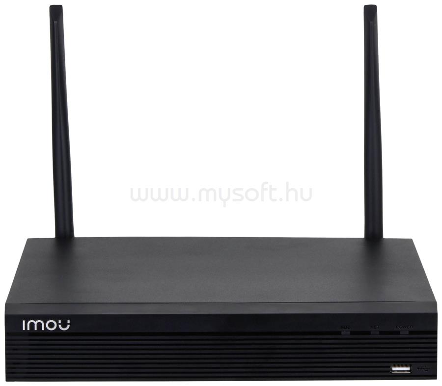 IMOU (BY DAHUA) NVR rögzítő - NVR1104HS-W (4 csatorna, H265, 1080P@25fps, HDMI, VGA, USB, 1x Sata (max 16TB), 1x RJ45)