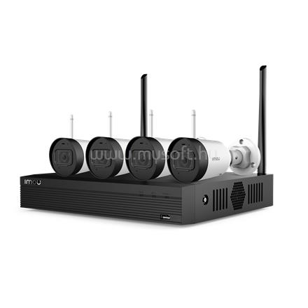 IMOU (BY DAHUA) IP wifi csőkamera szett - NVR1104/F22FE kit (4x 2MP-2,8mm, H265, mikr., FullColor + IR30m; 1x NVR 4csat, 1TB HDD)