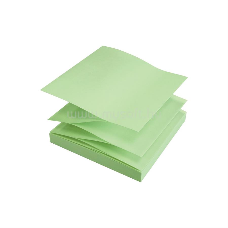 INFO NOTES Jegyzettömb öntapadó, 75x75mm, 12x100lap, újrahasznosított 5644-88 Info Notes, pastell mix, kék, zöld, rózsaszín, sárga