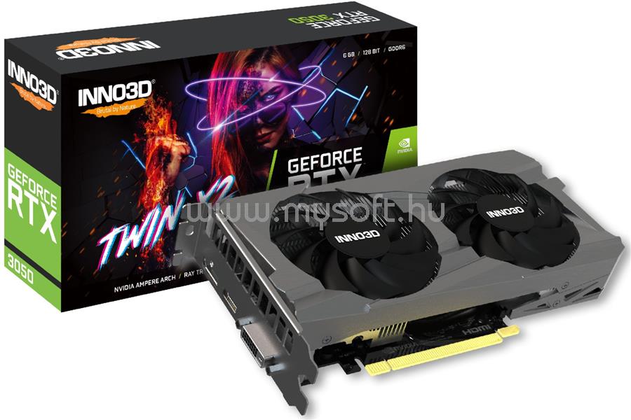 INNO3D GeForce RTX3050 6GB DDR6 Twin X2 V2