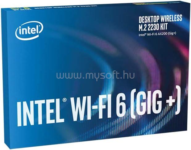 INTEL AX200 Wi-Fi 6 (Gig+) Desktop Kit, 2x2 AX+BT, vPro, M.2 2230
