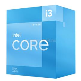 INTEL Core i3-12100F (4 Cores, 12M Cache, 3.30 up to 4.30 GHz, FCLGA1700) Dobozos, hűtéssel, nincs VGA BX8071512100F small