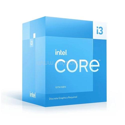INTEL Core i3-13100F (4 Cores, 12M Cache,3.40  up to 4.50 GHz, FCLGA1700) Dobozos, hűtéssel, nincs VGA