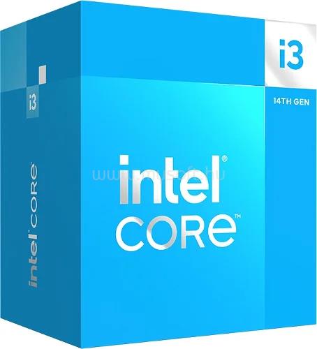 INTEL Core i3-14100F (4 Cores, 12M Cache, 3.50 up to 4.70 GHz, FCLGA1700) Dobozos, hűtéssel, nincs VGA