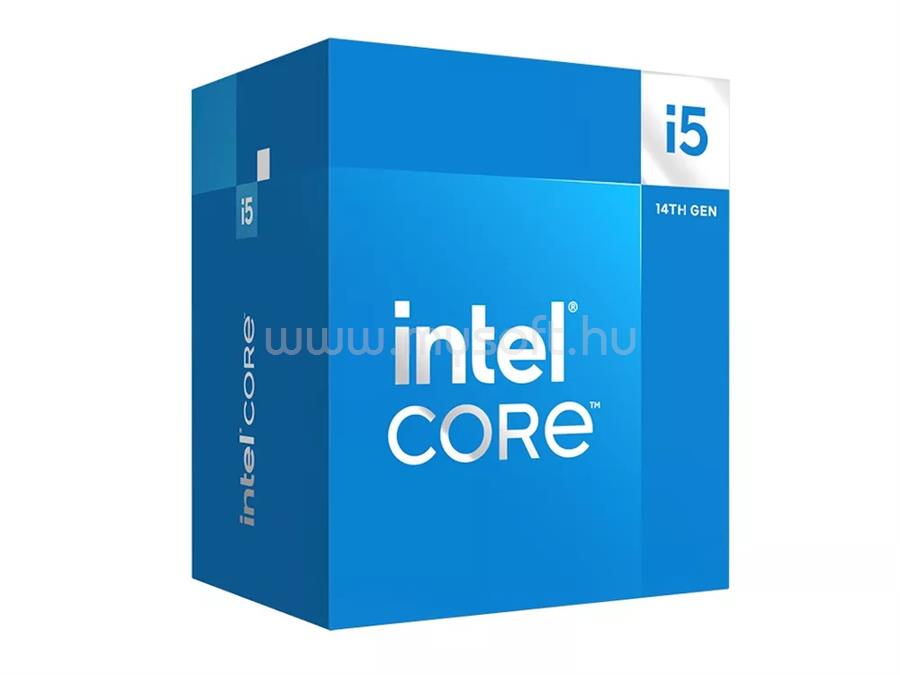INTEL Core i5-14400 (10 Cores, 20M Cache, 1.80 up to 4.70 GHz, FCLGA1700) Dobozos, hűtéssel