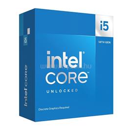 INTEL Core i5-14600KF (14 Cores, 24M Cache, 2.60 up to 5.30 GHz, FCLGA1700) Dobozos, hűtés nélkül, nincs VGA BX8071514600KF small