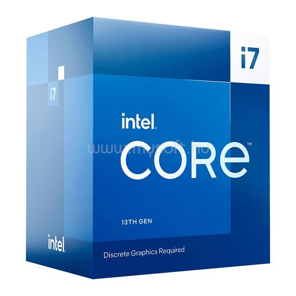 INTEL Core i7-13700F (16 Cores, 30M Cache, 1.50 up to 5.20 GHz, FCLGA1700) Dobozos, hűtéssel, nincs VGA