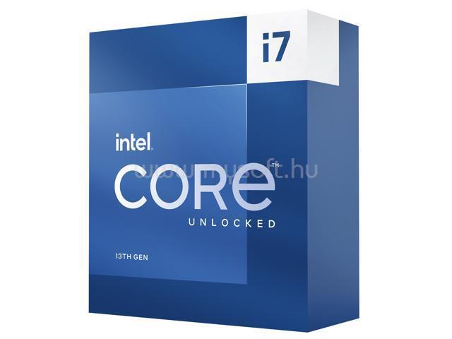 INTEL Core i7-13700K (16 Cores, 30M Cache, 2.50 up to 5.40 GHz, FCLGA1700) Dobozos, hűtés nélkül