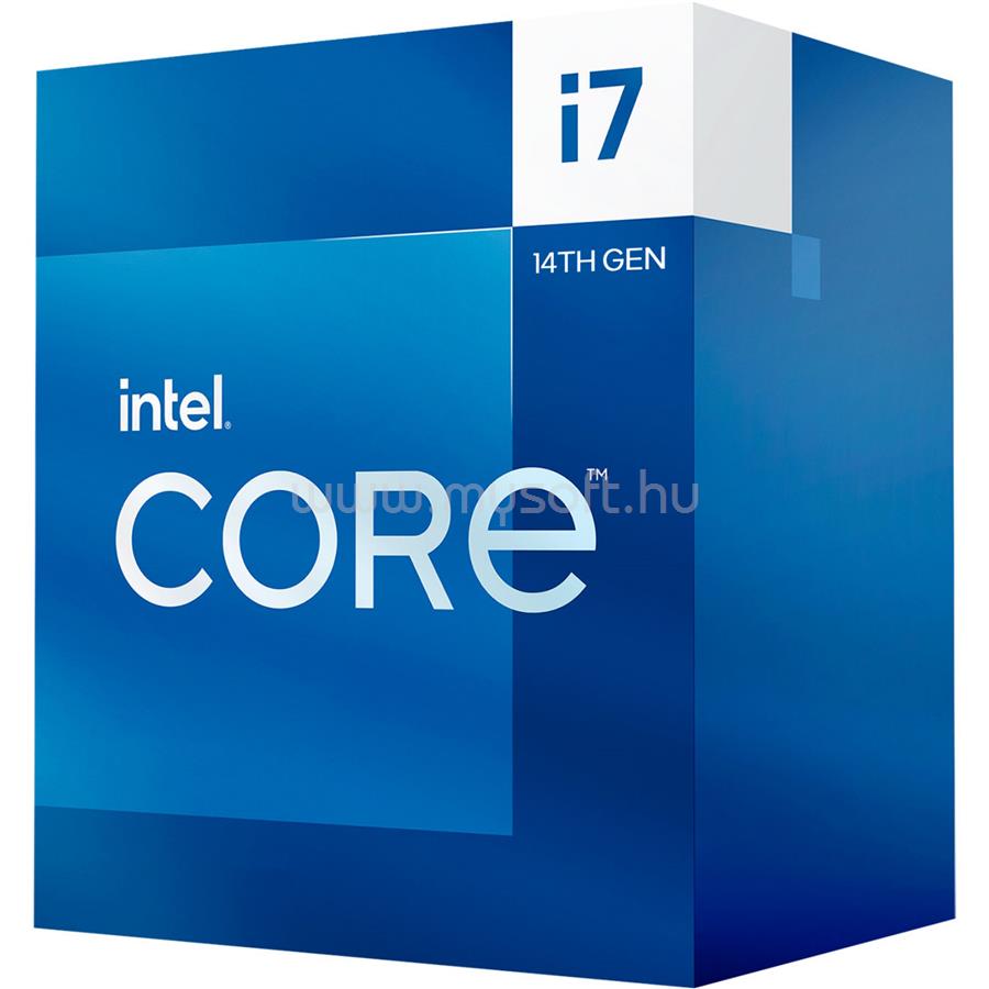 INTEL Core i7-14700 (20 Cores, 33M Cache, 1.50 up to 5.40 GHz, FCLGA1700) Dobozos, hűtéssel