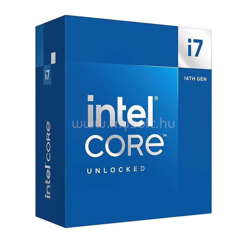 INTEL Core i7-14700K (20 Cores, 33M Cache, 2.50 up to 5.60 GHz, FCLGA1700) Dobozos, hűtés nélkül