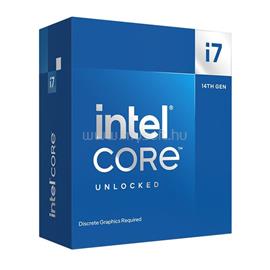 INTEL Core i7-14700KF (20 Cores, 33M Cache, 2.50 up to 5.60 GHz, FCLGA1700) Dobozos, hűtés nélkül, nincs VGA BX8071514700KF small