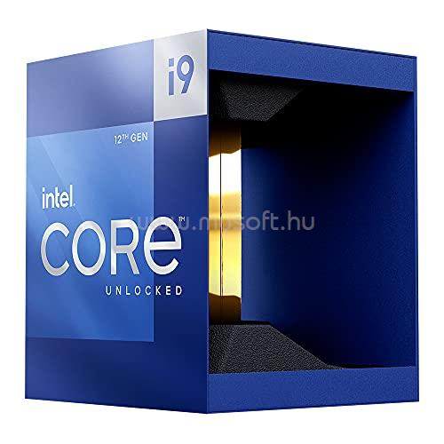 INTEL Core i9-12900KF (16 Cores, 30M Cache, 2.40 up to 5.20 GHz, FCLGA1700) Dobozos, hűtés nélkül, nincs VGA