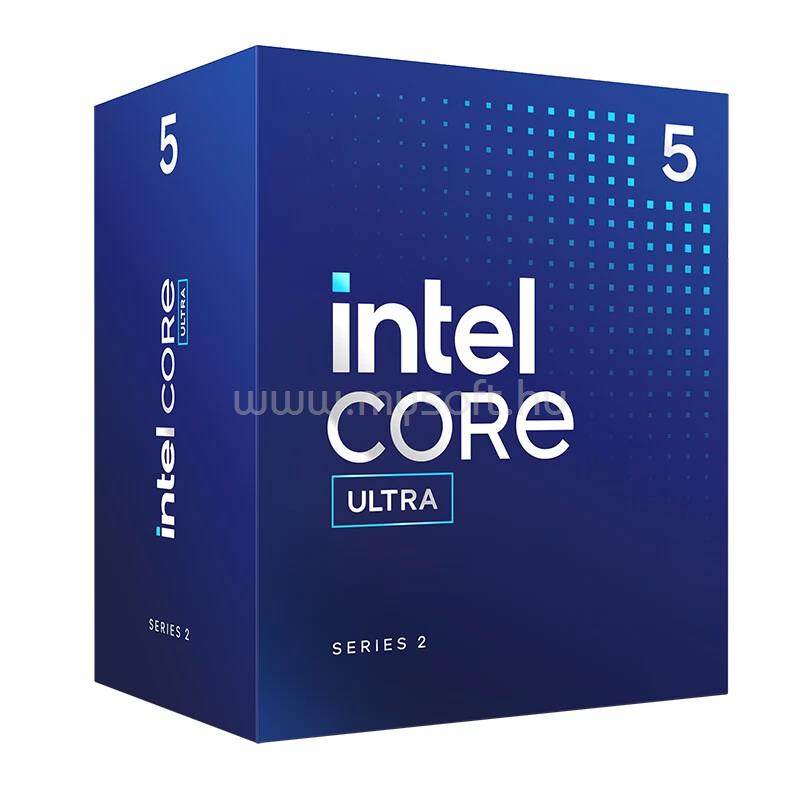 INTEL Core Ultra 5 235 (6 Cores, 24M Cache, 2.9 up to 5 GHz, FCLGA1851) Dobozos, hűtéssel