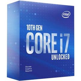 INTEL Core i7-10700KF (8 Cores, 16M Cache, 3.80 up to 5.10 GHz, FCLGA1200) Dobozos, hűtés nélkül, nincs VGA BX8070110700KF small