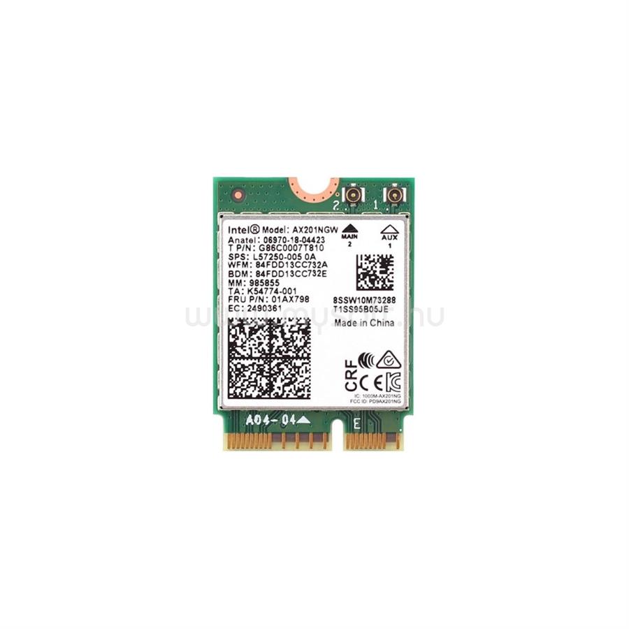 INTEL NIC WI-FI 6 AX201 2230 2x2 AX+BT No vPro