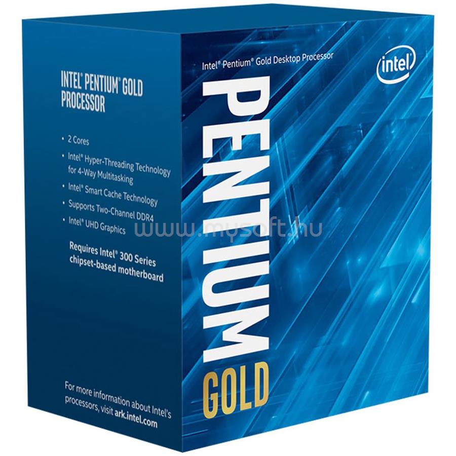 INTEL Pentium G6605 (2 Cores, 4M Cache, 4.30 GHz, FCLGA1200) Dobozos, hűtéssel